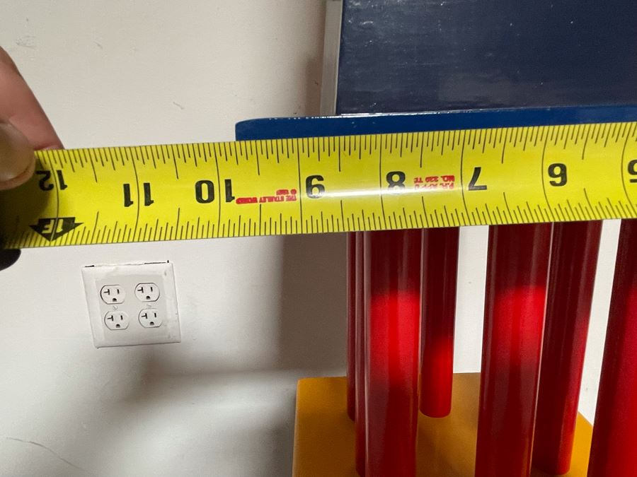 David Lavington (American, 1951–1995) Architectural Sculpture Tower Hand Signed From Music Tower Series (Top Of Tower Has Slight Chip) 10'W X 10'D X 5'3'H Retails $5,000 [Photo 23]