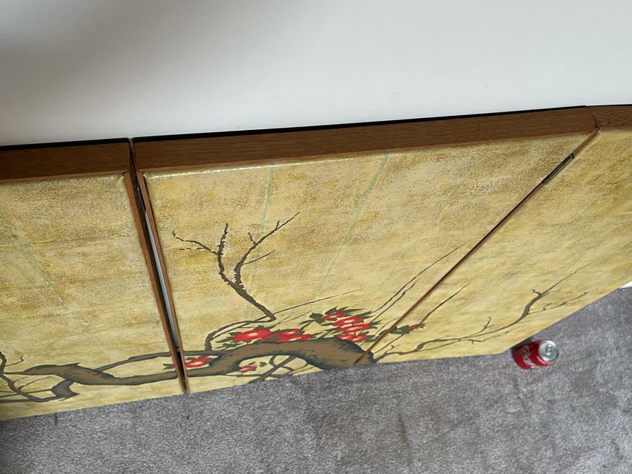 David Lavington (American, 1951–1995) Hand Painted 4-Panel Table Screen 64'W X 40'H Retails $5,000 [Photo 6]