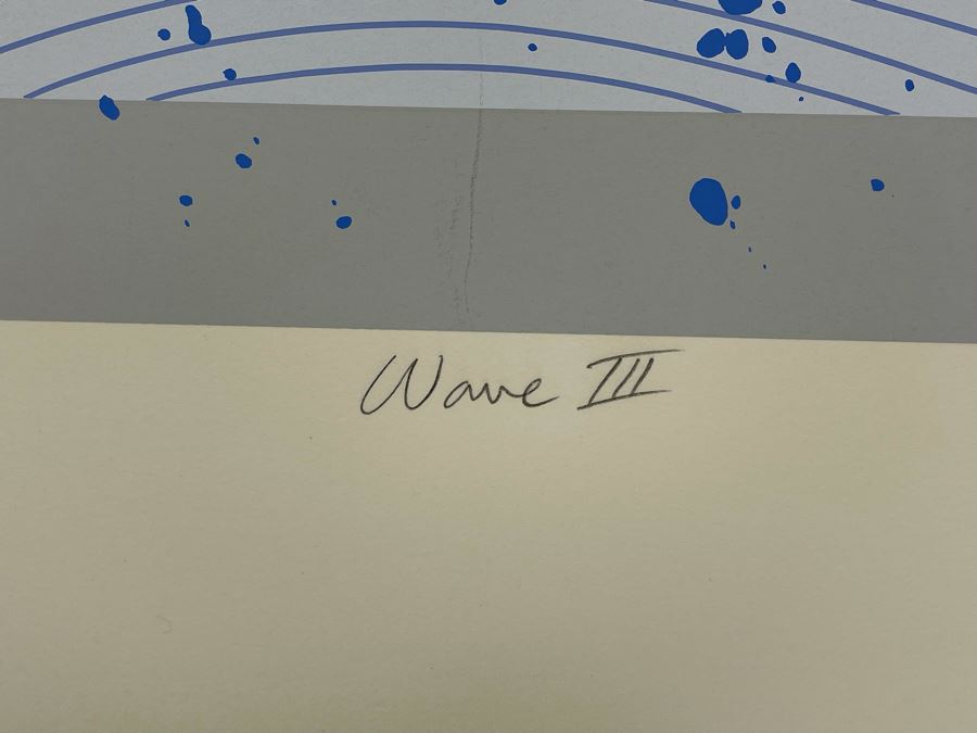 David Lavington (American, 1951–1995) Limited Edition Seragraph Hand Signed 1 Of 50 Titled Wave III 34W X 15H Retails $1,000 [Photo 8]