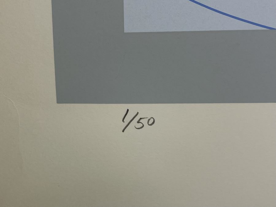 David Lavington (American, 1951–1995) Limited Edition Seragraph Hand Signed 1 Of 50 Titled Wave III 34W X 15H Retails $1,000 [Photo 9]
