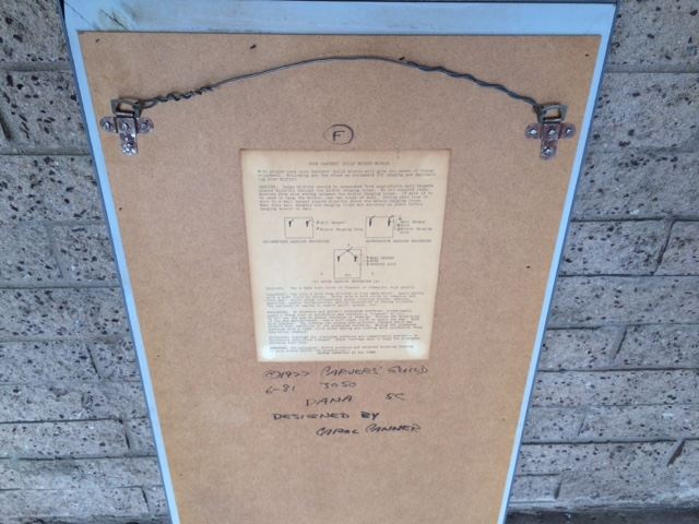 1977 Carvers' Guild Square Corner Series Mirror Designer Carol Canner [Photo 15]