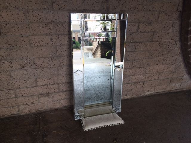 1977 Carvers' Guild Square Corner Series Mirror Designer Carol Canner