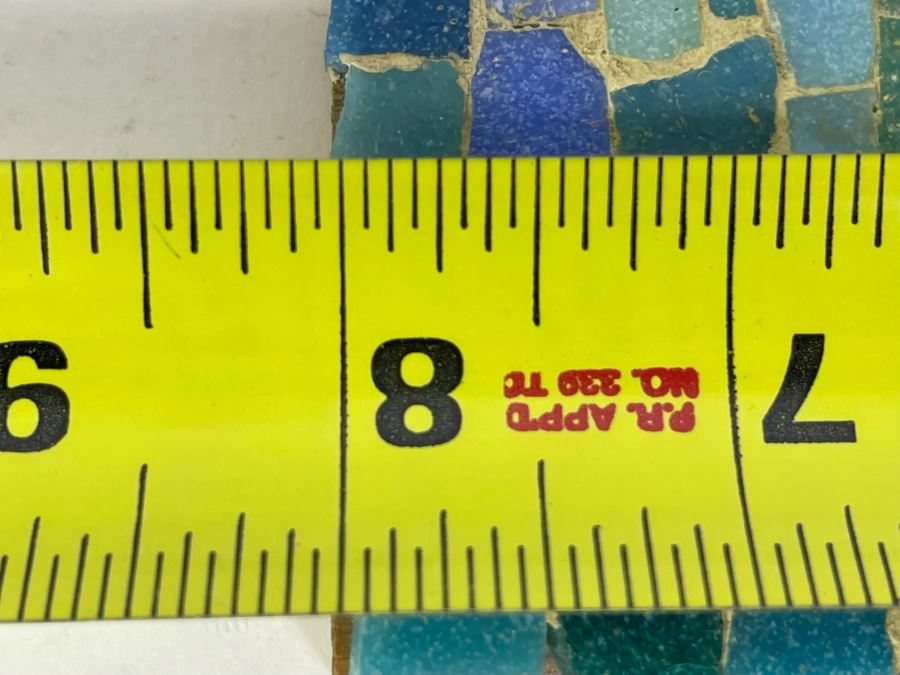 David Lavington (American, 1951–1995) Mosiac Horse On Board Signed On Back 8W X 4.5H [Photo 9]