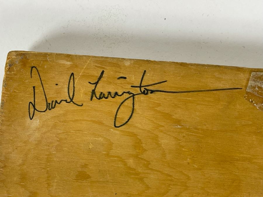 David Lavington (American, 1951–1995) Mosiac Horse On Board Signed On Back 8W X 4.5H [Photo 8]