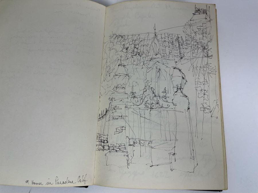 David Lavington (American, 1951–1995) Personal Artist's Journal Filled With Drawings And Writings Of David Lavington During His Travels - See Photos [Photo 15]