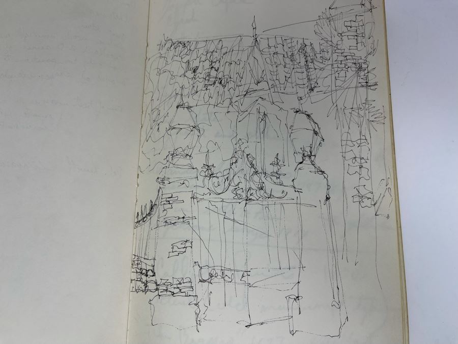David Lavington (American, 1951–1995) Personal Artist's Journal Filled With Drawings And Writings Of David Lavington During His Travels - See Photos [Photo 16]