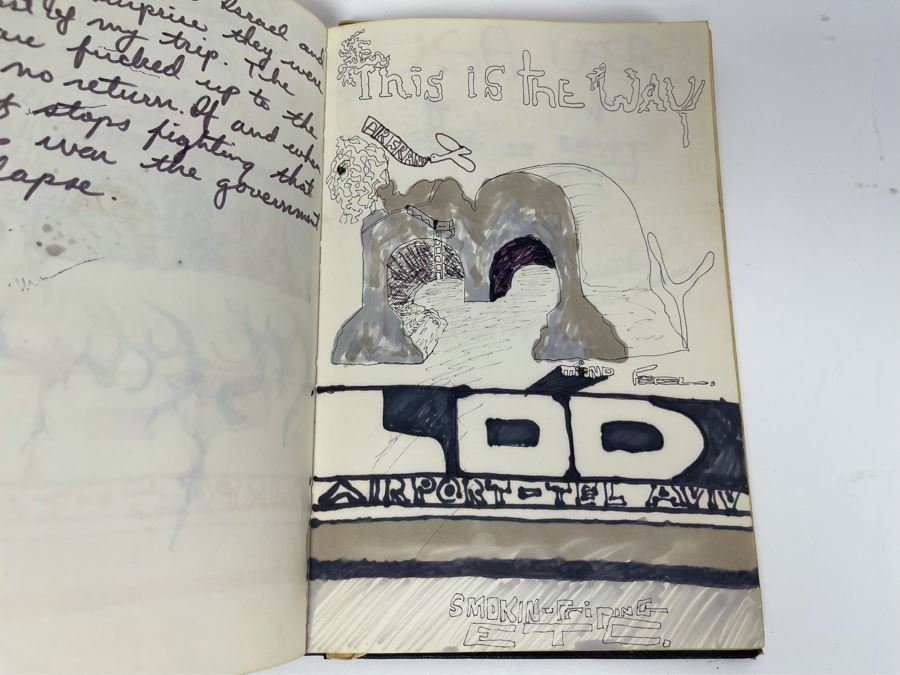 David Lavington (American, 1951–1995) Personal Artist's Journal Filled With Drawings And Writings Of David Lavington During His Travels - See Photos [Photo 27]
