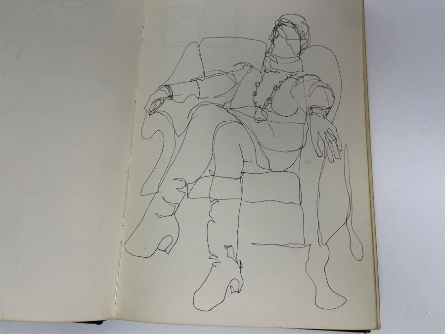 David Lavington (American, 1951–1995) Personal Artist's Journal Filled With Drawings And Writings Of David Lavington During His Travels - See Photos [Photo 13]