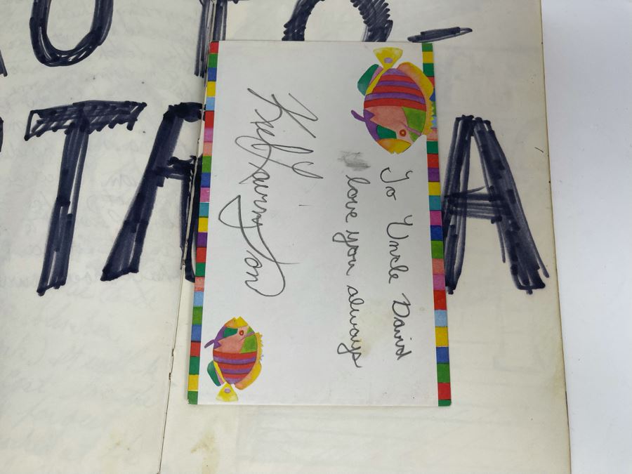 David Lavington (American, 1951–1995) Personal Artist's Journal Filled With Drawings And Writings Of David Lavington During His Travels - See Photos [Photo 24]