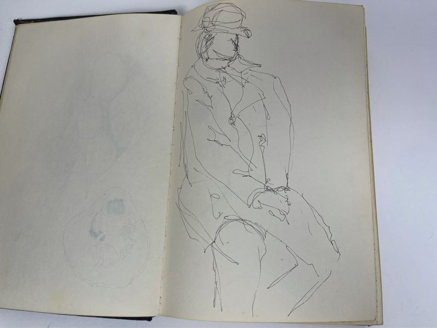 David Lavington (American, 1951–1995) Personal Artist's Journal Filled With Drawings And Writings Of David Lavington During His Travels - See Photos [Photo 10]