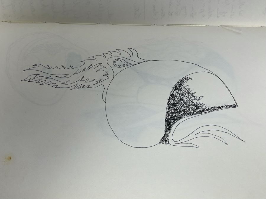 David Lavington (American, 1951–1995) Personal Artist's Journal Filled With Drawings And Writings Of David Lavington During His Travels - See Photos [Photo 8]