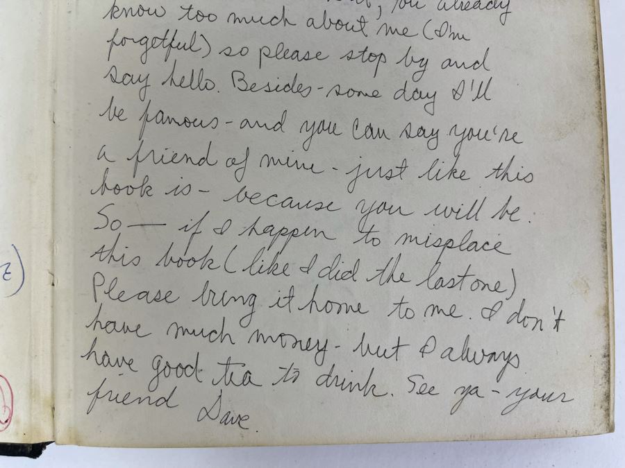David Lavington (American, 1951–1995) Personal Artist's Journal Filled With Drawings And Writings Of David Lavington During His Travels - See Photos [Photo 5]