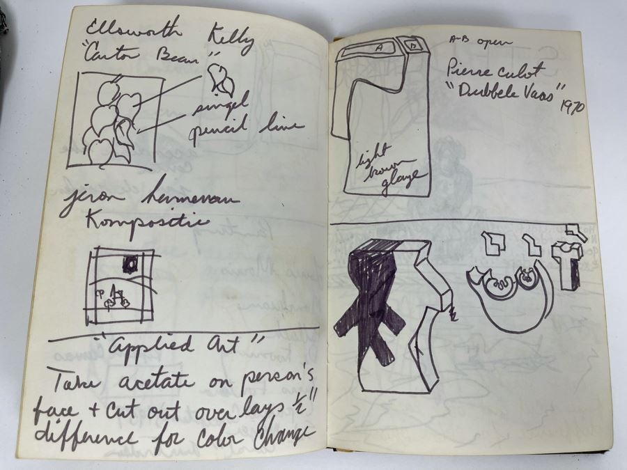 David Lavington (American, 1951–1995) Personal Artist's Journal Filled With Drawings And Writings Of David Lavington During His Travels - See Photos [Photo 29]