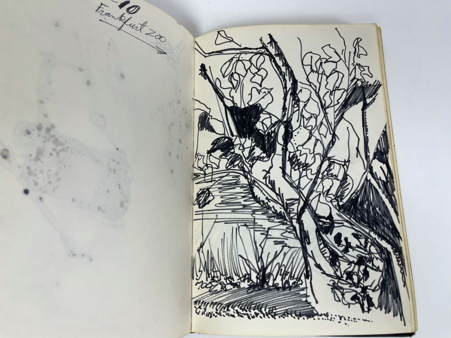David Lavington (American, 1951–1995) Personal Artist's Journal Filled With Drawings And Writings Of David Lavington During His Travels - See Photos [Photo 21]