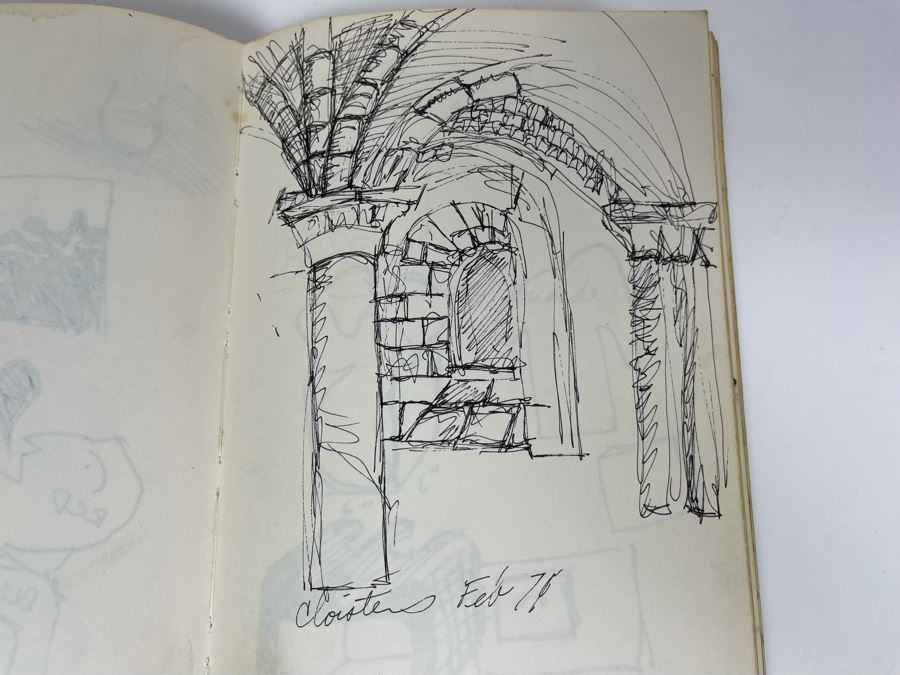 David Lavington (American, 1951–1995) Personal Artist's Journal Filled With Drawings And Writings Of David Lavington During His Travels - See Photos [Photo 19]