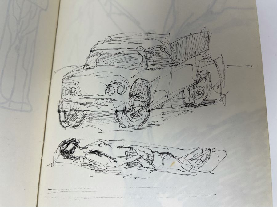 David Lavington (American, 1951–1995) Personal Artist's Journal Filled With Drawings And Writings Of David Lavington During His Travels - See Photos [Photo 20]