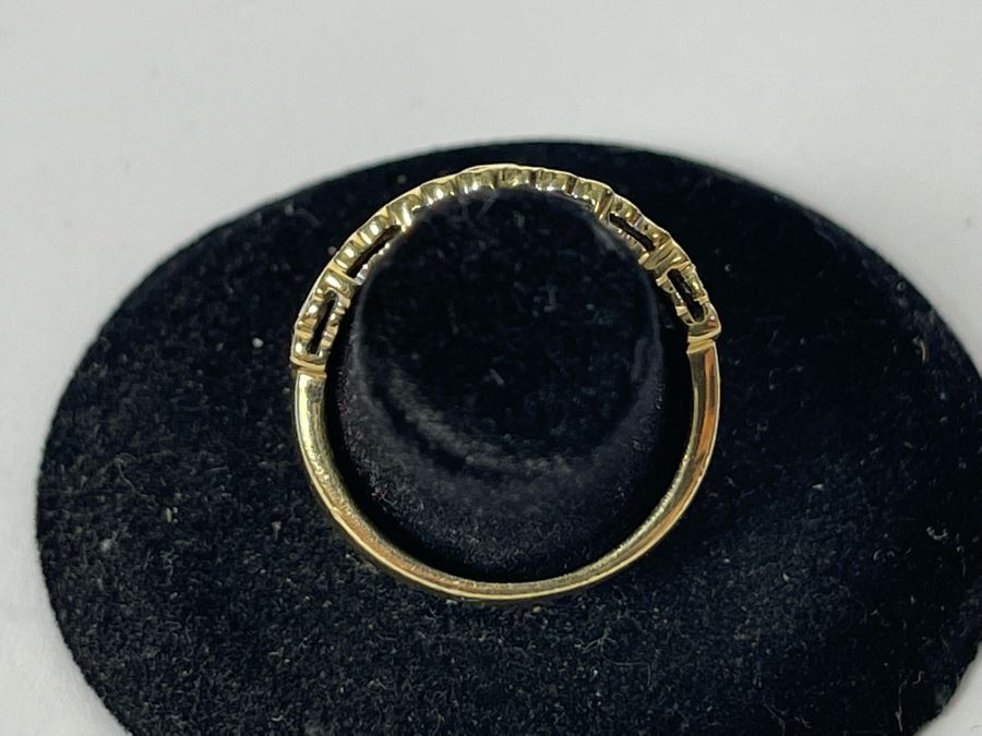 Updated 8g 14K Gold Diamond Ring Size 7.5 8g FMV $500 Retail $1,500 [Photo 4]