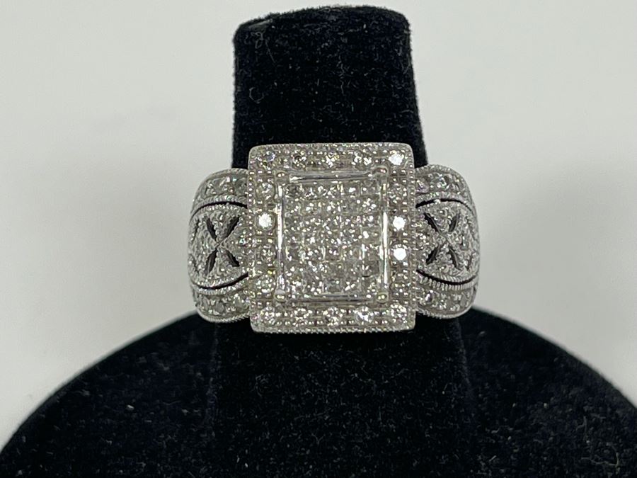 14K Gold Diamond Ring Size 6.25 5.9g FMV $400 Retail $1,200
