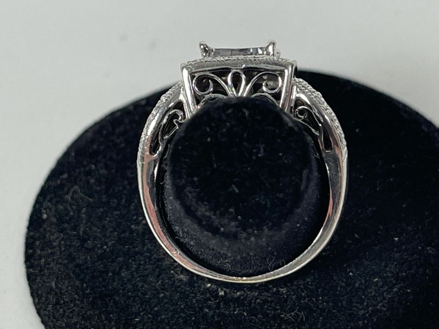 14K Gold Diamond Ring Size 6.25 5.9g FMV $400 Retail $1,200 [Photo 7]