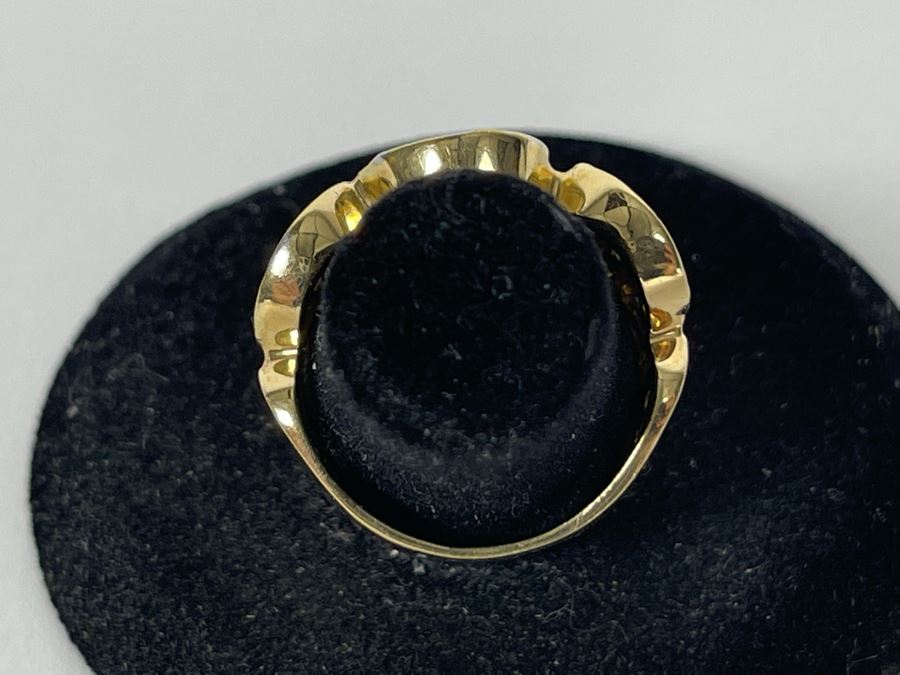 14K Gold Diamond Ring Size 7 6.7g FMV $400 Retail $1,200 [Photo 6]