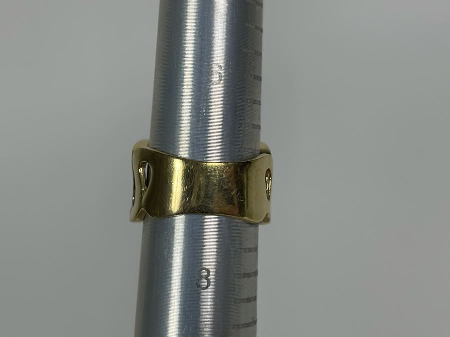 14K Gold Diamond Ring Size 7 6.7g FMV $400 Retail $1,200 [Photo 9]
