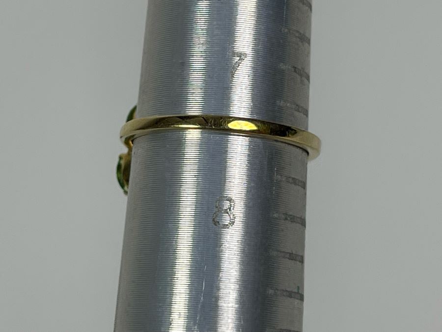 10K Gold Tsavorite Ring Size 7.5 3g [Photo 9]