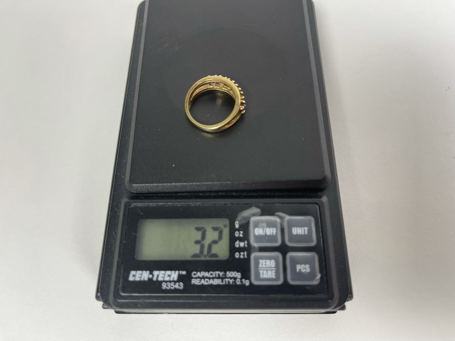 10K Gold Multi-Gemstone Ring Size 5.25 3.2g [Photo 8]