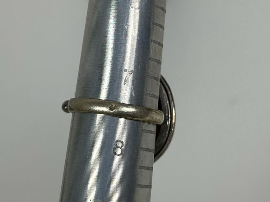 Vintage Sterling Silver Amber Ring Size 7.5 8.7g [Photo 9]