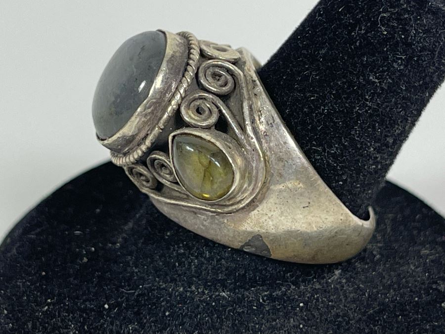 Vintage Sterling Silver Ring Size 9 16.3g [Photo 3]