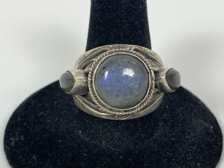 Vintage Sterling Silver Ring Size 9 16.3g