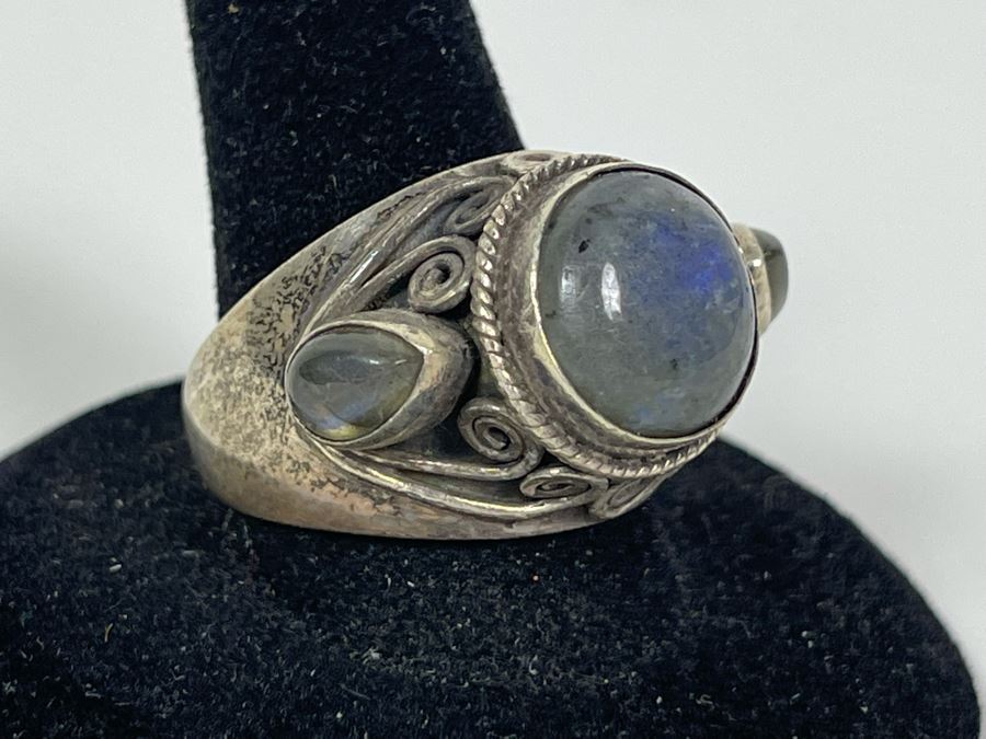 Vintage Sterling Silver Ring Size 9 16.3g [Photo 2]