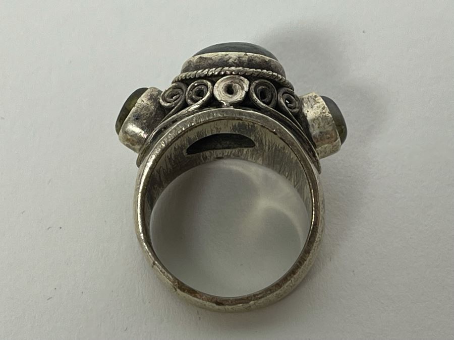 Vintage Sterling Silver Ring Size 9 16.3g