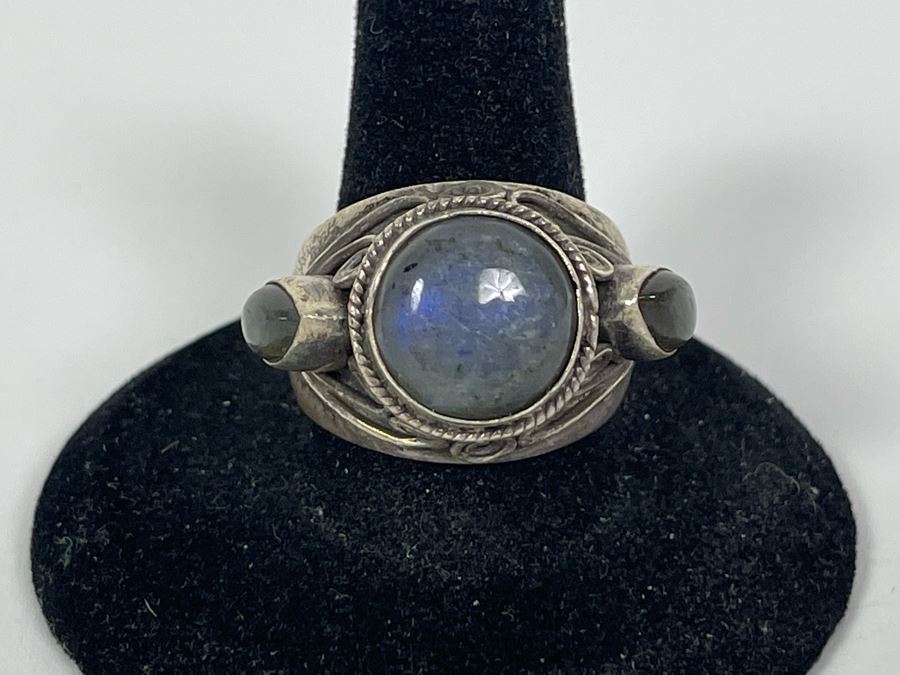 Vintage Sterling Silver Ring Size 9 16.3g [Photo 5]