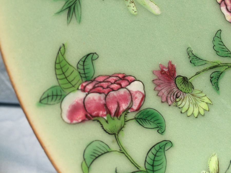 Pair of Chinese Hand Painted Plates