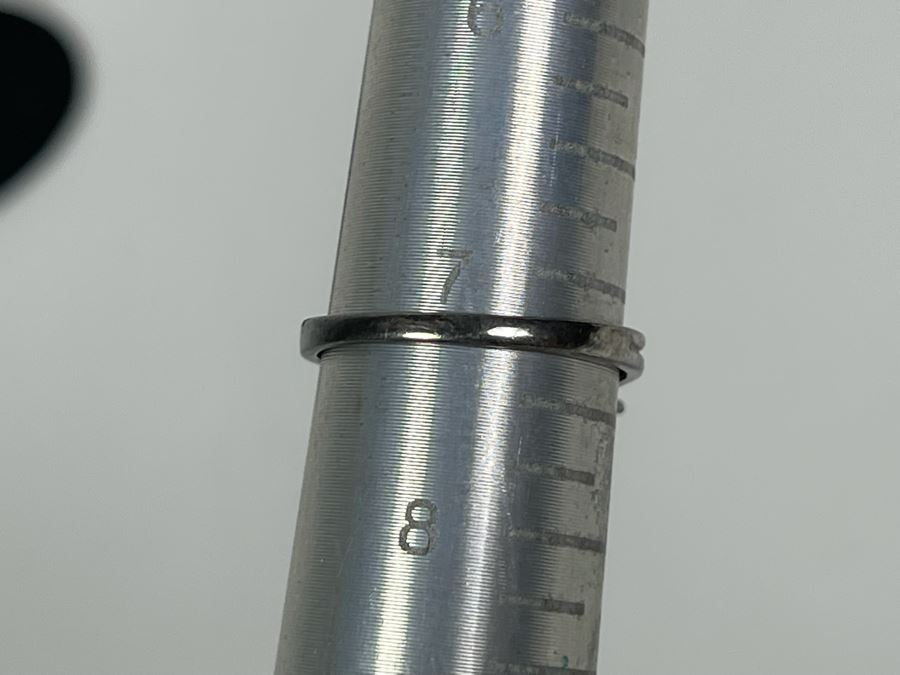 Vintage Sterling Silver Opal And Sapphire Ring Size 7.25 2.8g [Photo 11]