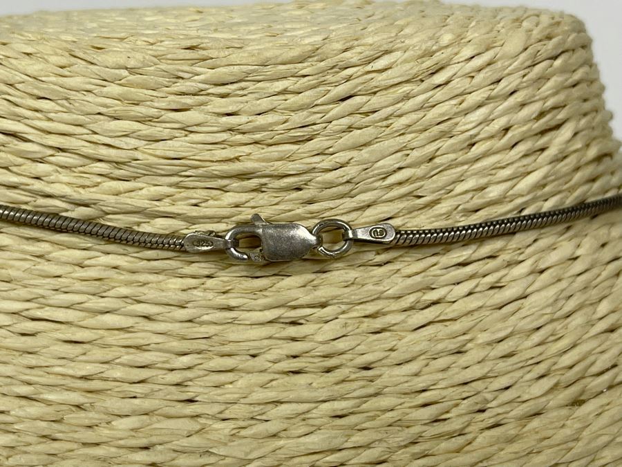 Sterling Silver Amber Cross Pendant With Sterling Silver 18' Necklace 12.4g [Photo 8]