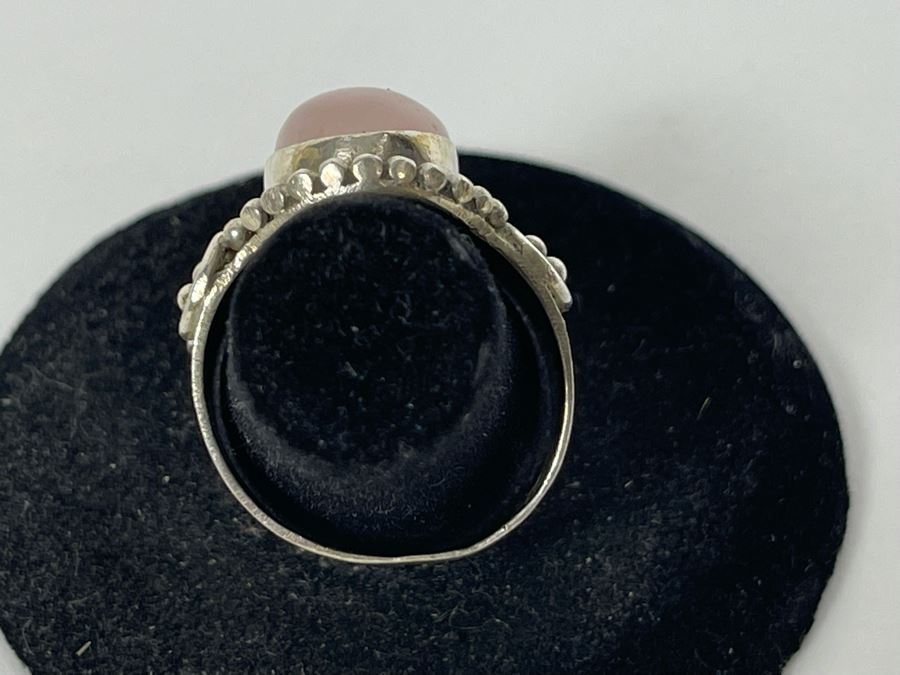 Vintage Sterling Silver Ring Size 7.25 8.5g [Photo 6]