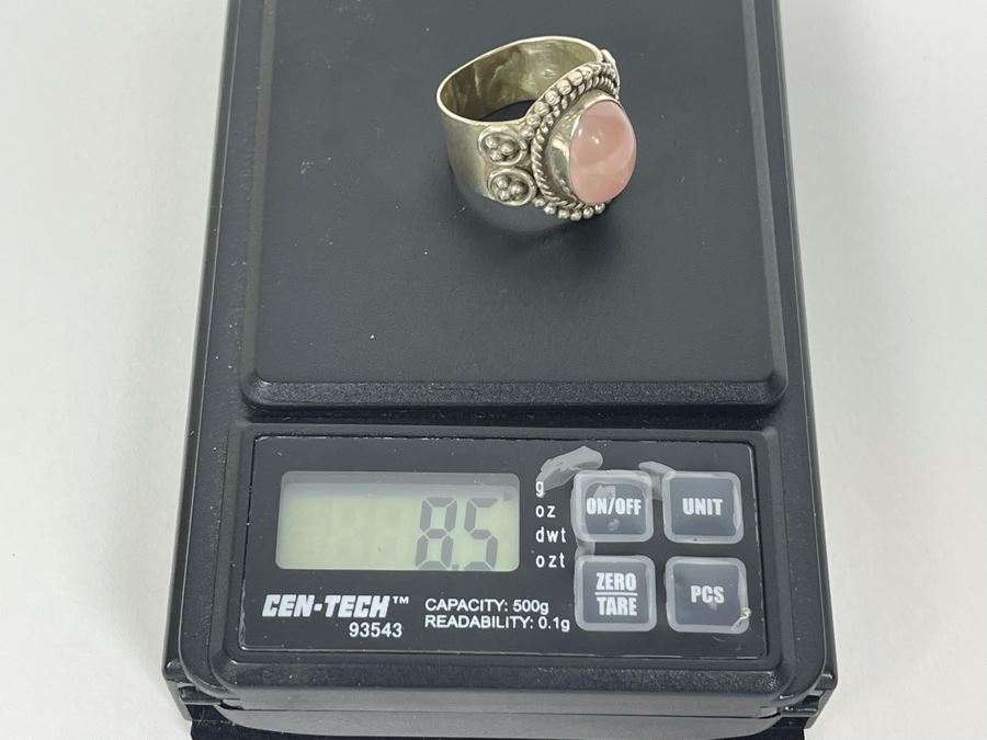 Vintage Sterling Silver Ring Size 7.25 8.5g [Photo 10]