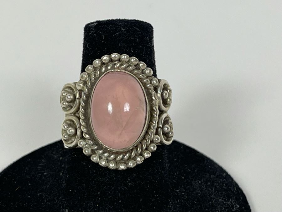 Vintage Sterling Silver Ring Size 7.25 8.5g [Photo 3]