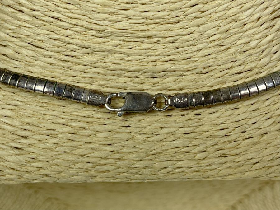 Sterling Silver Combo Pendant / Brooch With Sterling Silver 16' Necklace 39.8g [Photo 6]