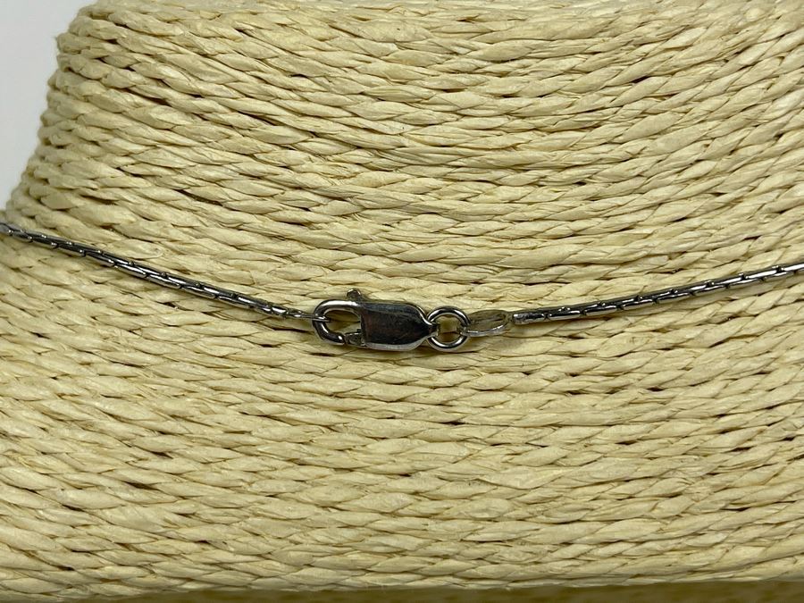 Sterling Silver Star Heart Pendant 16' Necklace 9.2g [Photo 5]