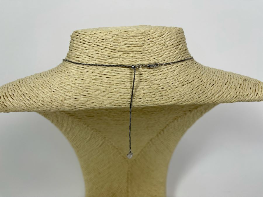 Signed Sterling Silver Heart Pendant With Sterling Silver Chain 20' Necklace 17.2g [Photo 7]