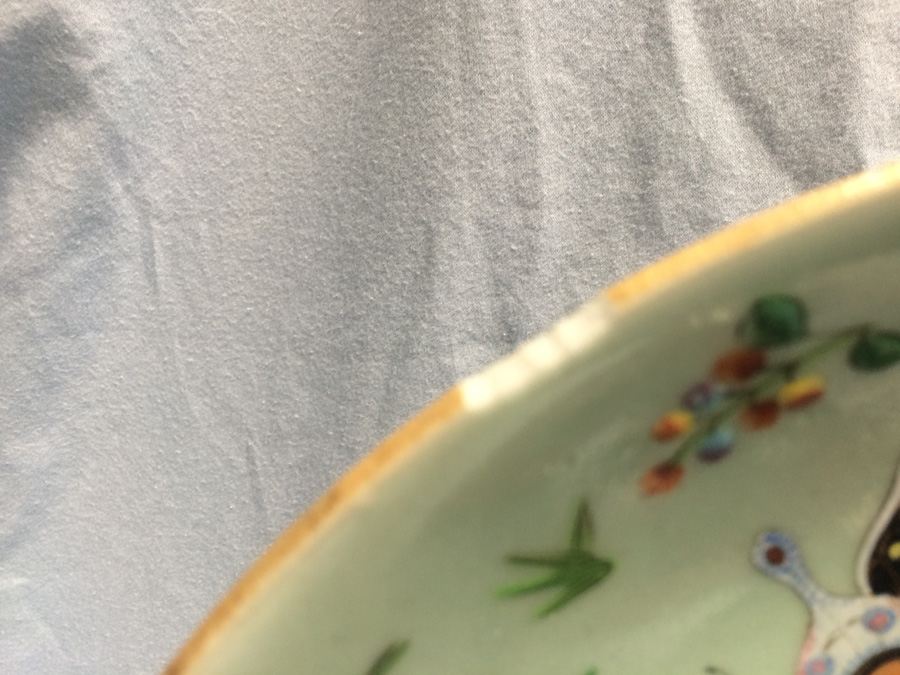 Pair of Chinese Hand Painted Plates [Photo 4]