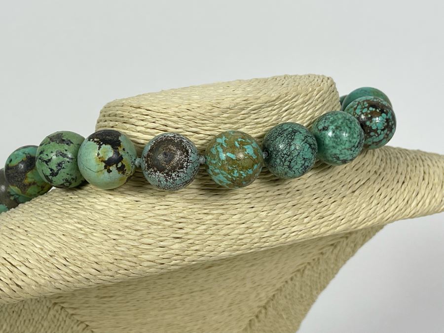 30'L Turquoise Large Beaded Necklace 325.2g [Photo 7]