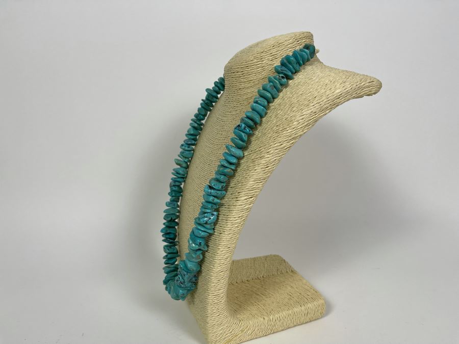 26'L Chunky Turquoise Necklace 325.2g [Photo 5]