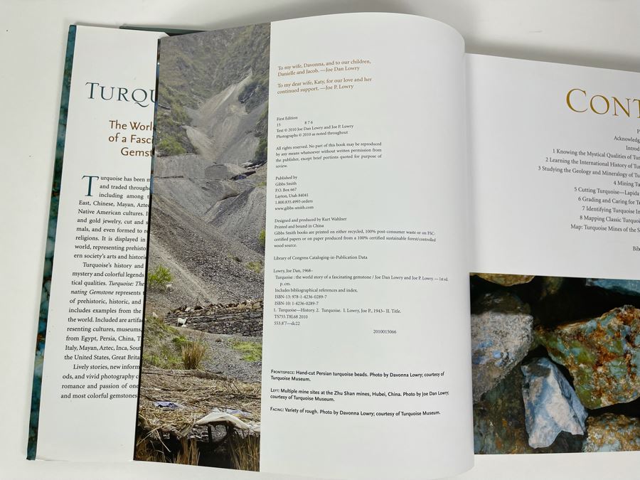 First Edition Coffee Table Book: Turquoise The World Story Of A Fascinating Gemstone [Photo 4]