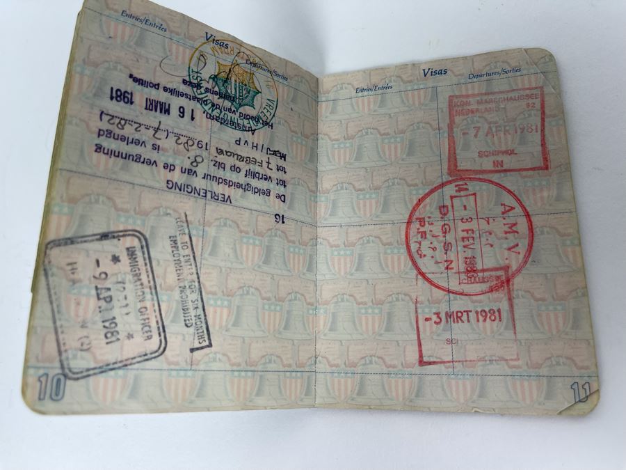 David Lavington (American, 1951–1995) Six US Passports Of Artist David Lavington [Photo 59]