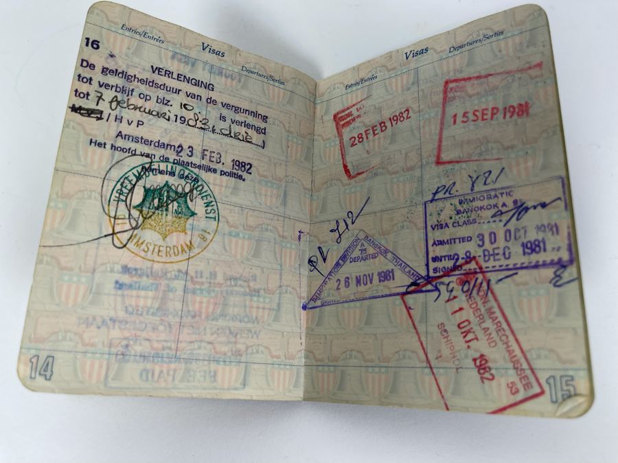 David Lavington (American, 1951–1995) Six US Passports Of Artist David Lavington [Photo 61]