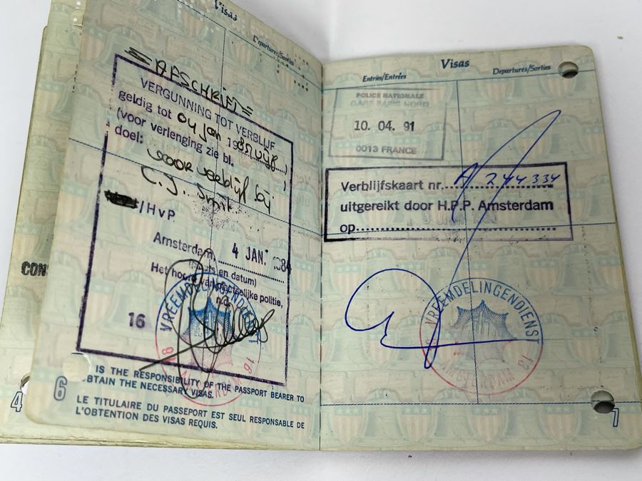 David Lavington (American, 1951–1995) Six US Passports Of Artist David Lavington [Photo 42]