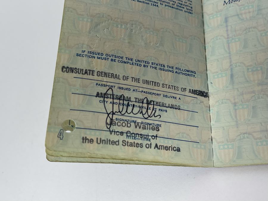 David Lavington (American, 1951–1995) Six US Passports Of Artist David Lavington [Photo 41]